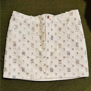 Alice Blue NWT White Sequin Mini Skirt M